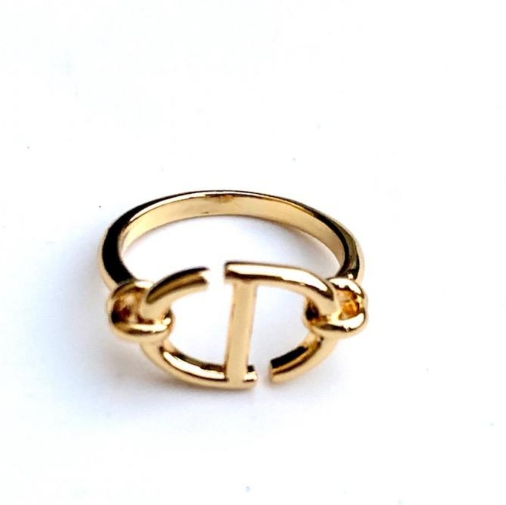 DIOR CD Navy Ring 6.5